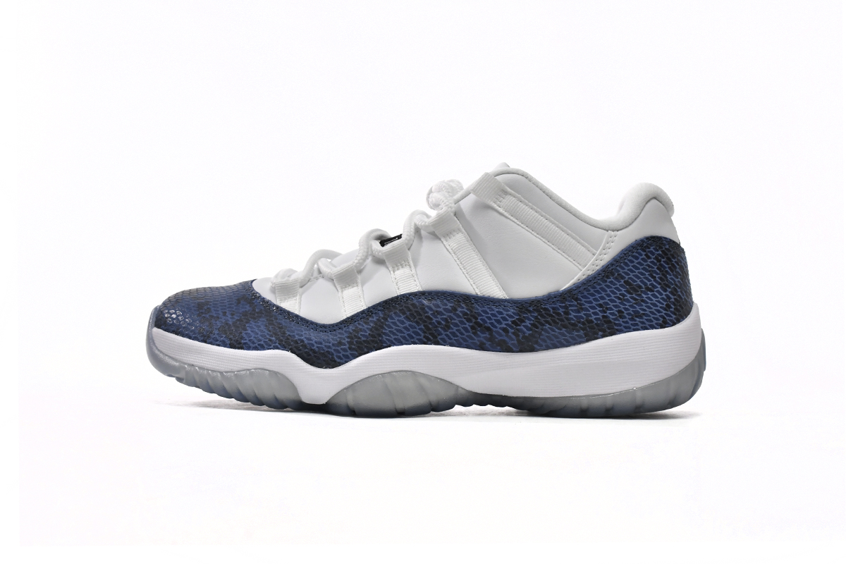 纯原级乔丹11代篮球鞋 低帮蓝蛇 Air Jordan 11 Retro Low Navy Snakeskin