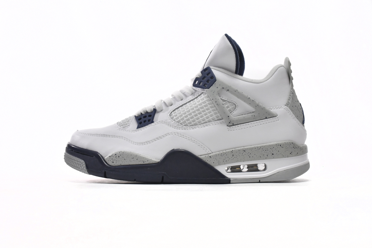 本地版乔丹4代篮球鞋 午夜蓝 Air Jordan 4 Midnight Navy