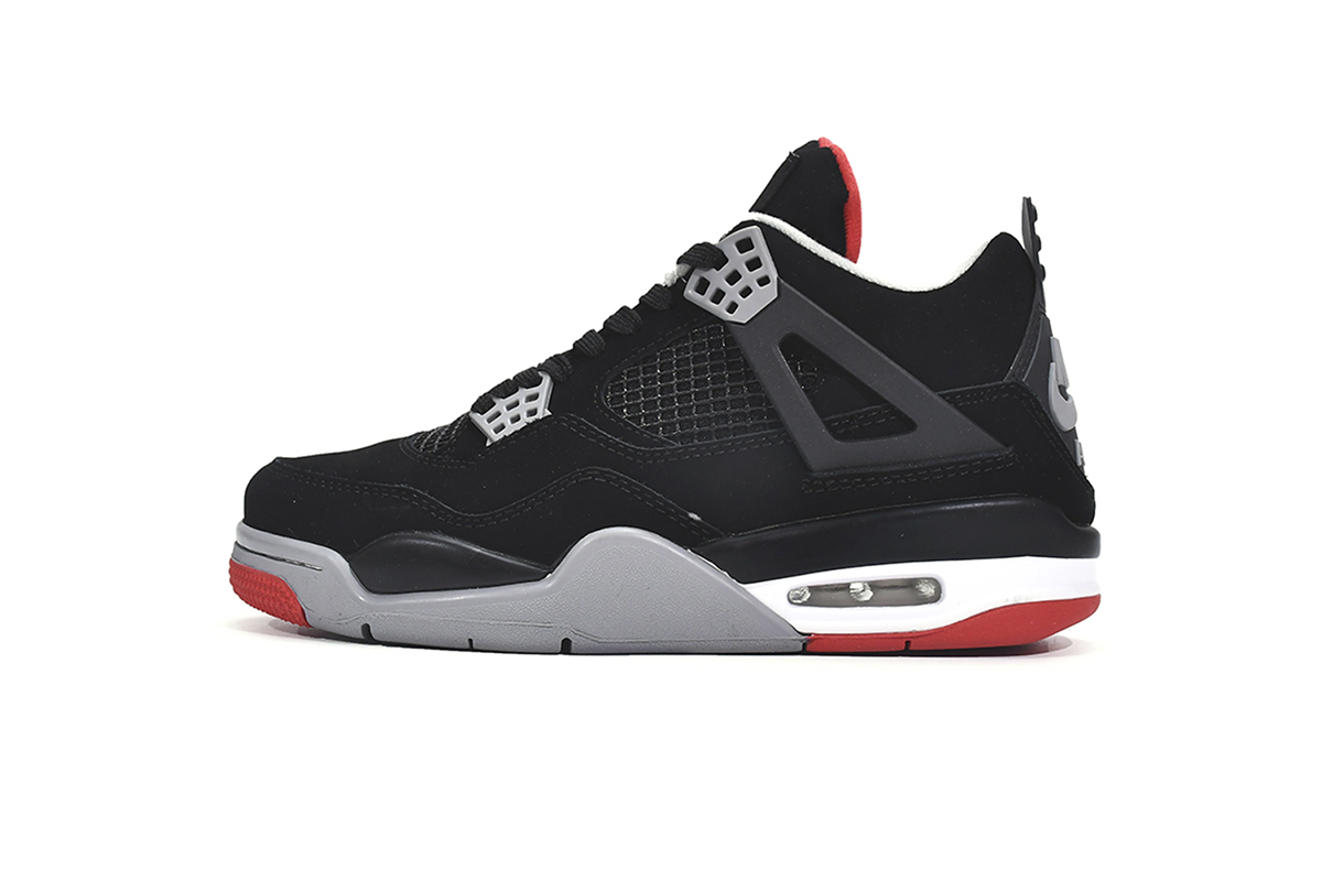 本地版乔丹4代篮球鞋 黑红 Air Jordan 4 Retro Bred