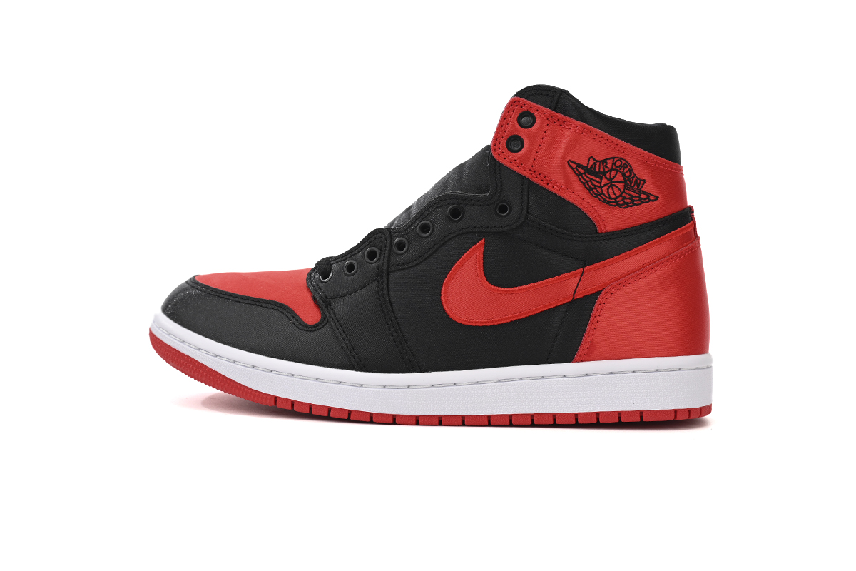 Y版乔1 黑脚趾丝绸 K6 Qiao 1 Satin Bred
