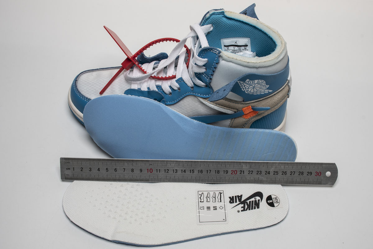 OWF乔1 北卡蓝OW Off White x Air Jordan 1 Off White UNC