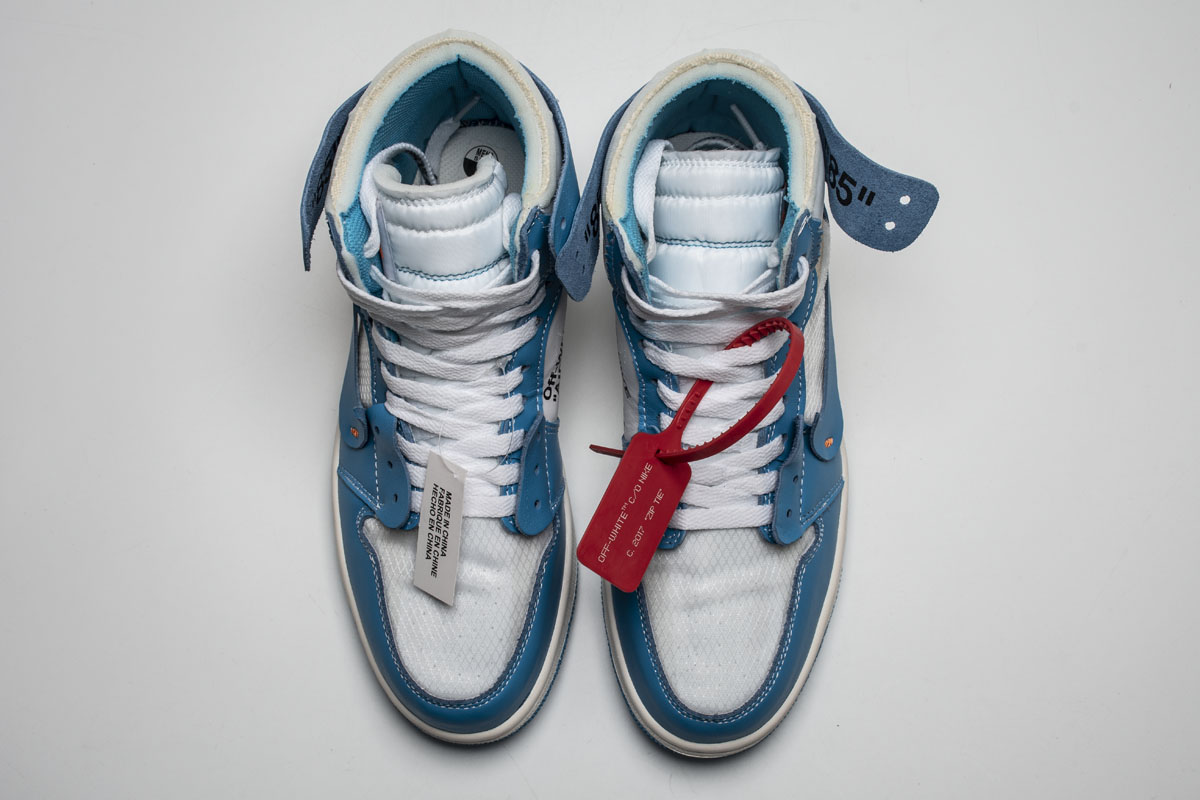 OWF乔1 北卡蓝OW Off White x Air Jordan 1 Off White UNC