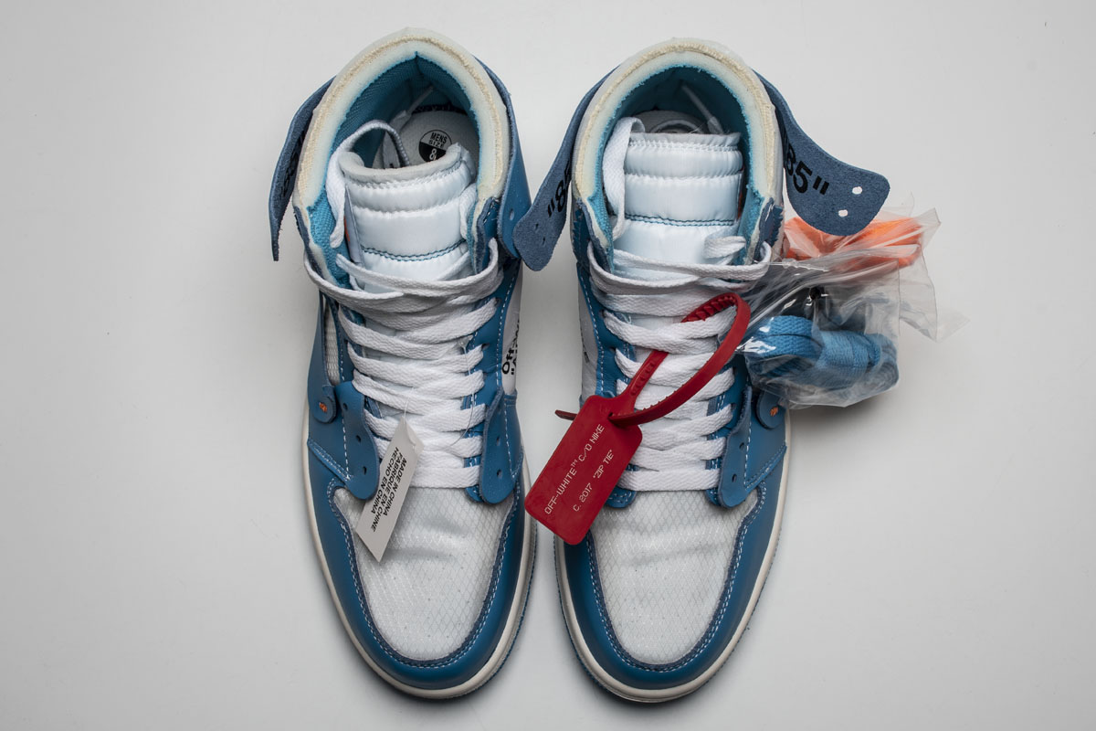 OWF乔1 北卡蓝OW Off White x Air Jordan 1 Off White UNC