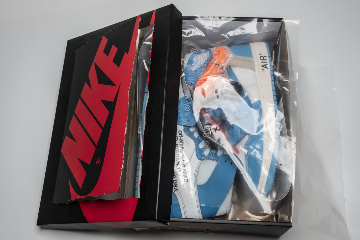 OWF乔1 北卡蓝OW Off White x Air Jordan 1 Off White UNC