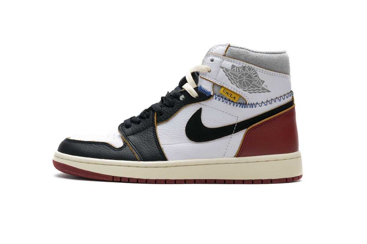 OWF乔1 拼接红 Off White x Air Jordan 1 Union Los Angeles Black Toe