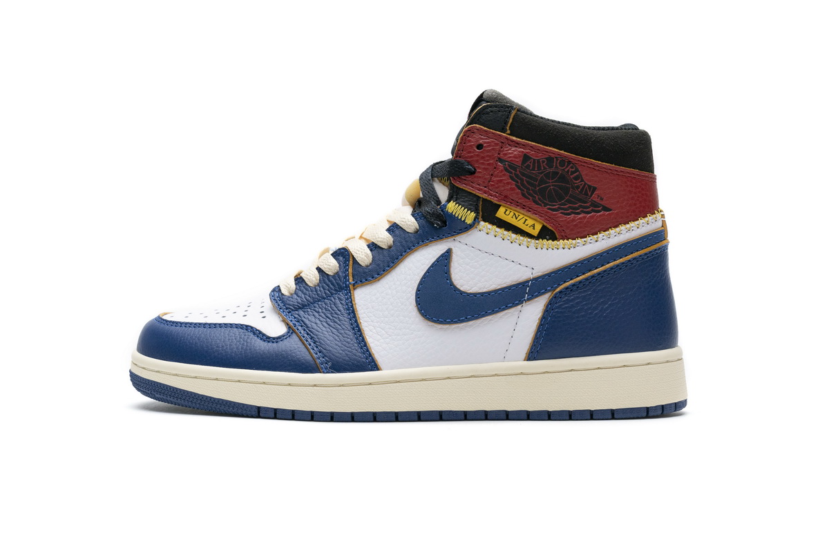 OWF乔1 拼接蓝 Off White x Air Jordan 1 Union Los Angeles Blue Toe