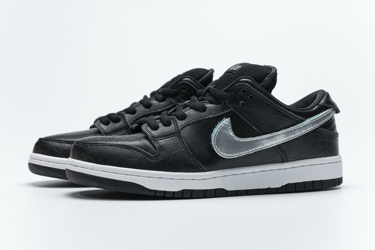 耐克Dunk SB板鞋 LF黑钻石A Nike Dunk SB Low Black Diamond