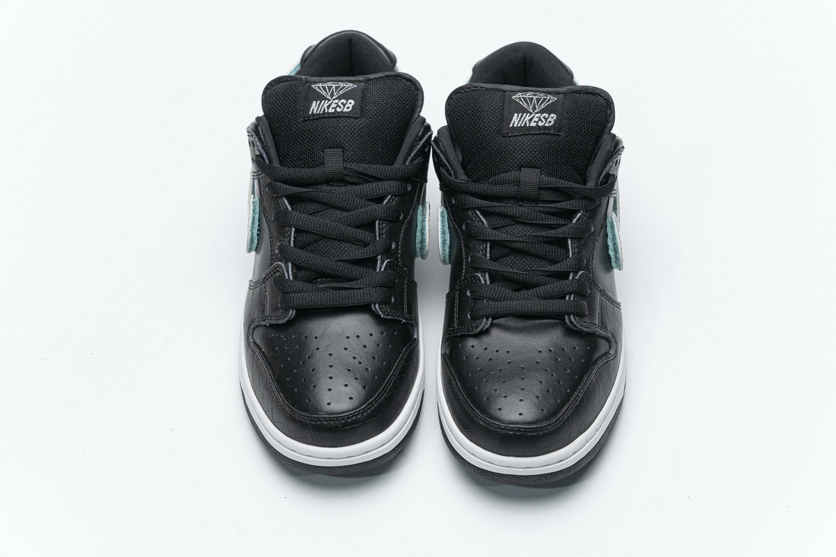 耐克Dunk SB板鞋 LF黑钻石A Nike Dunk SB Low Black Diamond