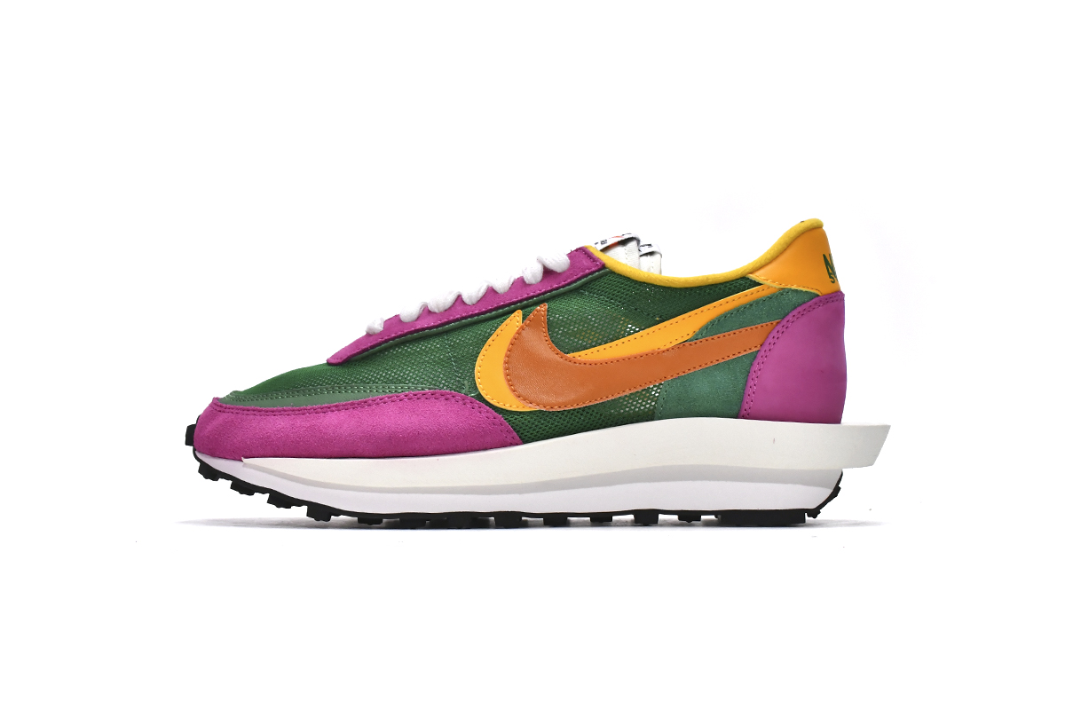 TOP版耐克华夫跑鞋 301紫 Sacai x Nike LDWaffle Pine Green