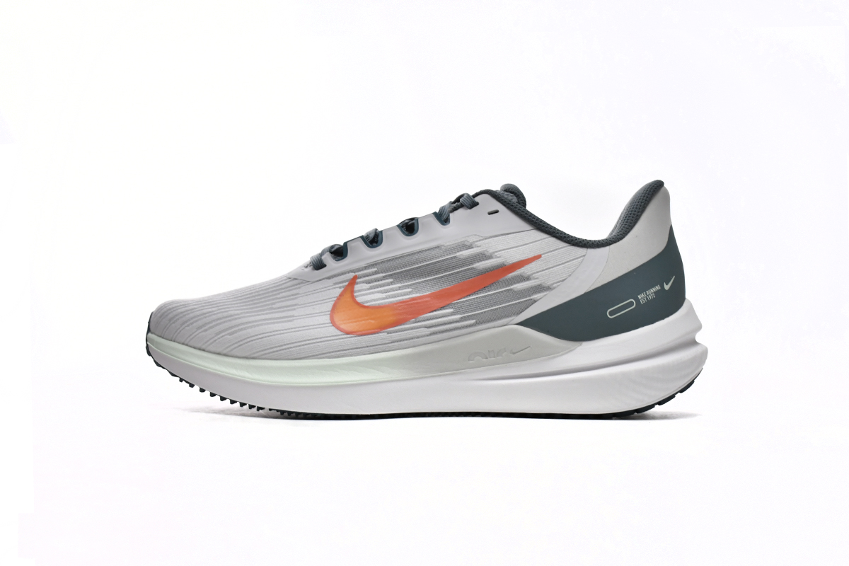 耐克W9低帮跑步鞋 灰蓝色-6 Nike Air Winflo 9 Pure Platinum Mineral