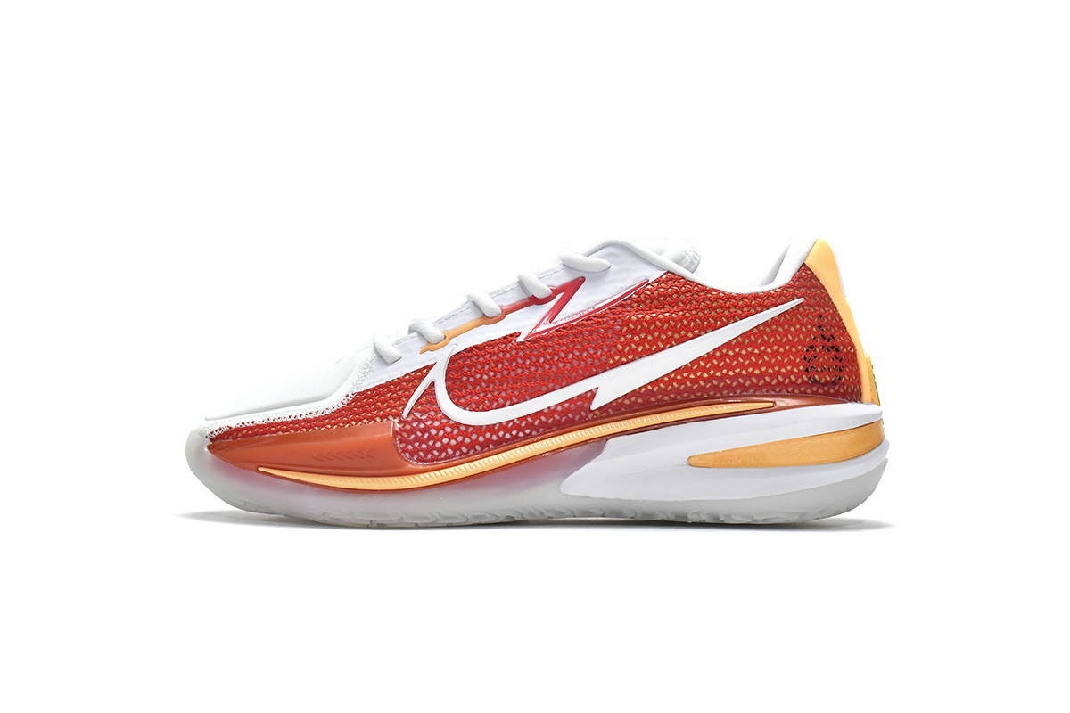 耐克Zoon实战篮球鞋 白红 Nike Air Zoom G.T. Cut White Red Gold