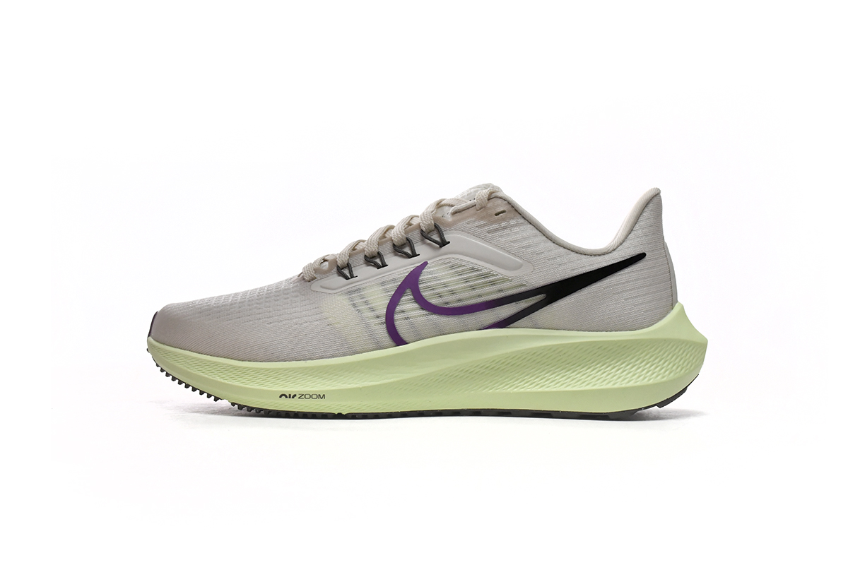 耐克飞马39代低帮跑步鞋 白绿-9 Nike Air Zoom Pegasus 39 Red Plum Barely Volt