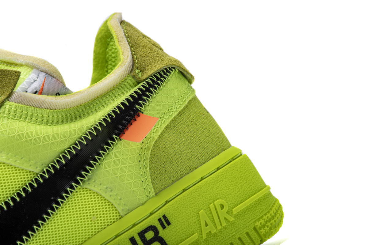 STOS空军 荧光绿 OFF WHITE X Nike Air Force 1 Low  Low Volt