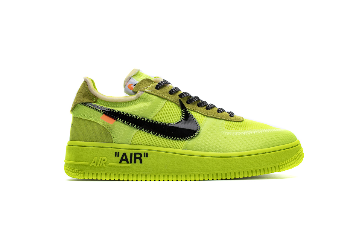 STOS空军 荧光绿 OFF WHITE X Nike Air Force 1 Low  Low Volt