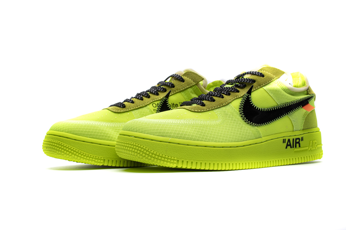 STOS空军 荧光绿 OFF WHITE X Nike Air Force 1 Low  Low Volt