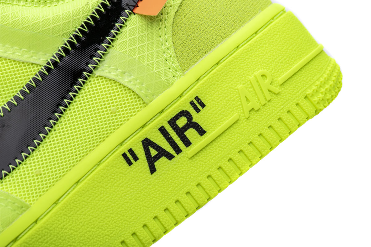 STOS空军 荧光绿 OFF WHITE X Nike Air Force 1 Low  Low Volt