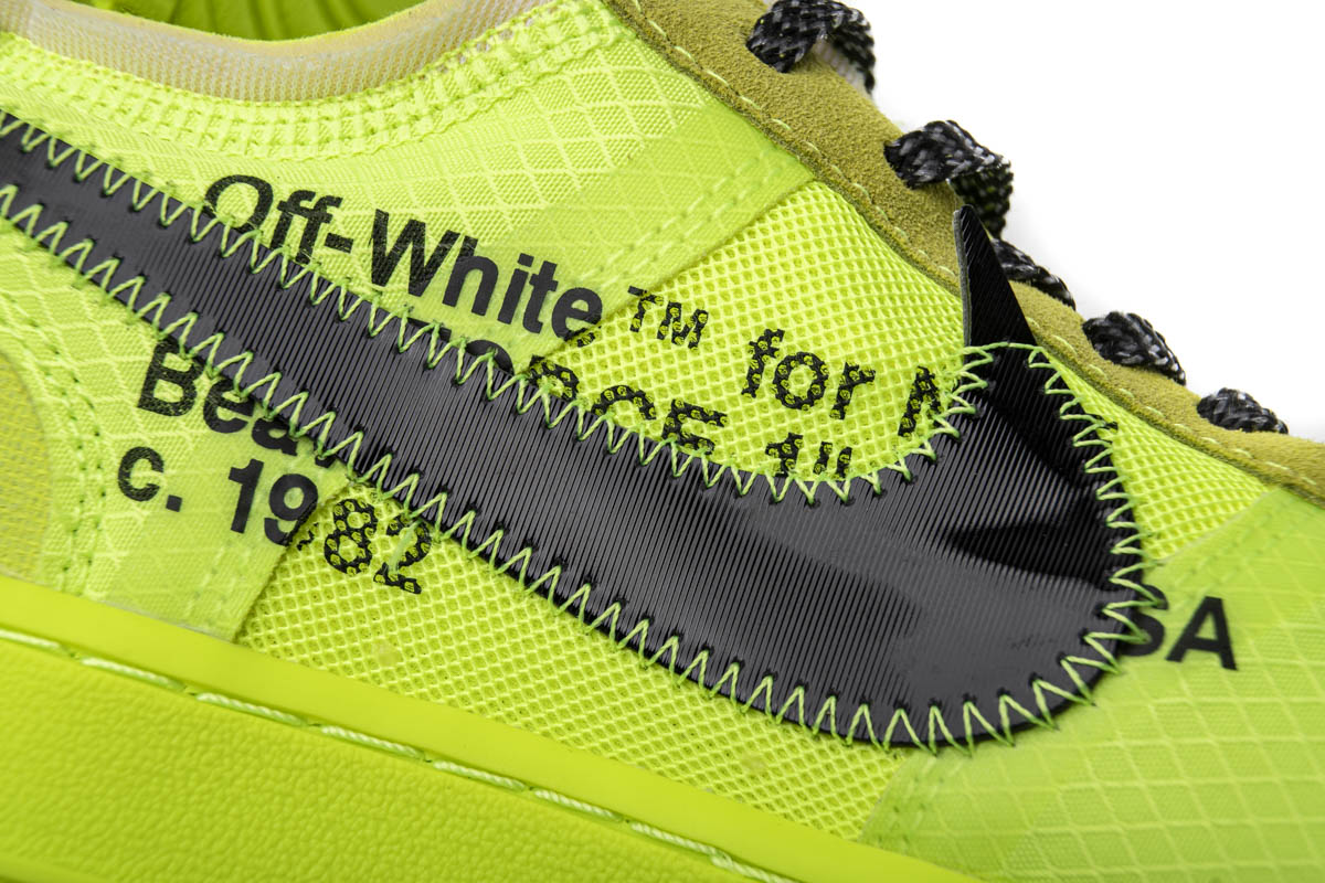 STOS空军 荧光绿 OFF WHITE X Nike Air Force 1 Low  Low Volt