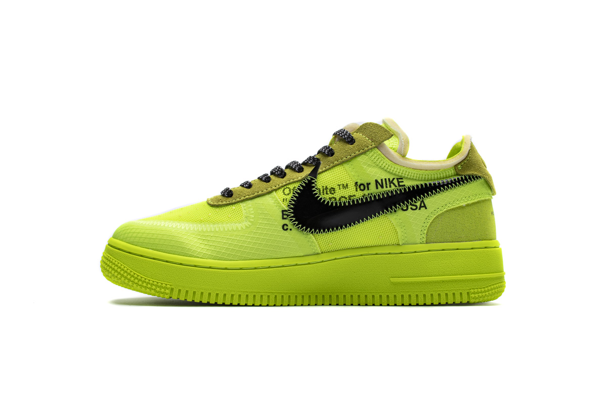 STOS空军 荧光绿 OFF WHITE X Nike Air Force 1 Low  Low Volt