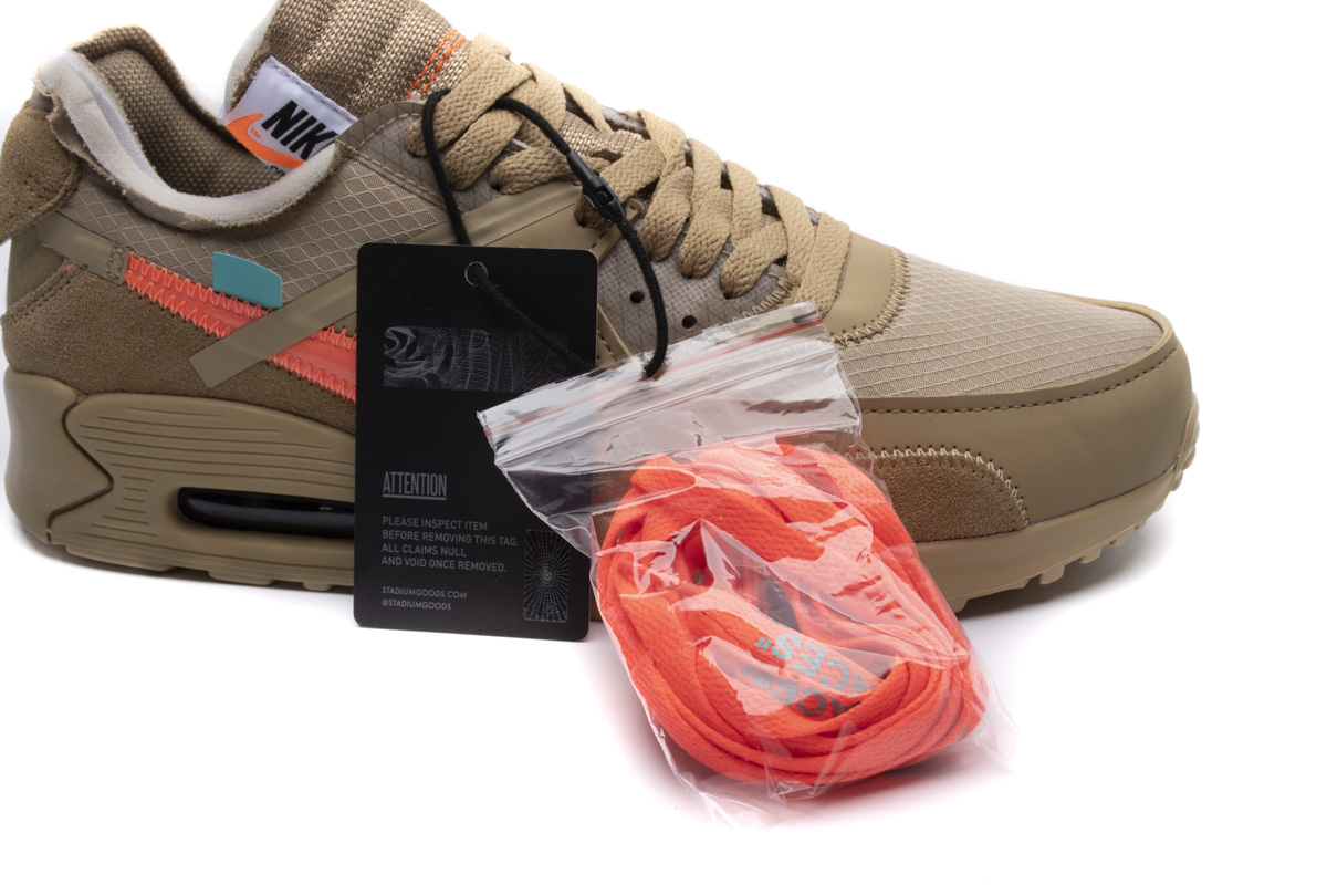 STOS 90 沙漠色OW OFF-WHITE x Nike Air Max 90  Desert Ore