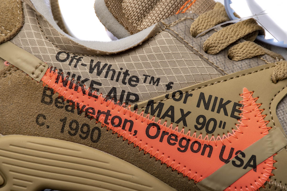 STOS 90 沙漠色OW OFF-WHITE x Nike Air Max 90  Desert Ore